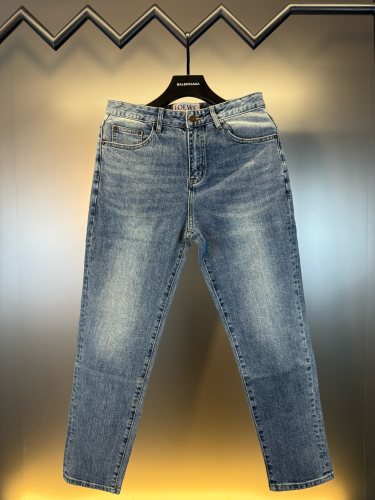 一目惚れ♪ ロエベ 偽物通販 24 ssアルファベット刺繍コーナー同期新品重工業水洗ジーンズ