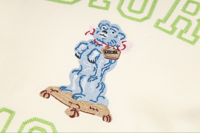 使い勝手良し ディオール 激安偽物 の新作1947 logon刺繍ラウンドネックセーター
