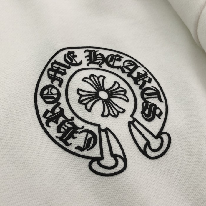 【限定】クロムハーツ n級品 2024新しいロゴプリントの丸首衛衣