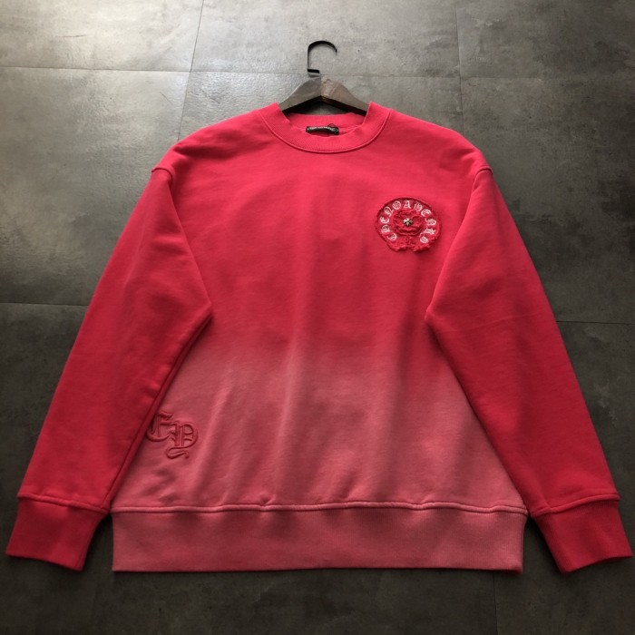【話題商品！】クロムハーツ 偽物通販 2024新型グラデーション馬蹄刺繍衛衣