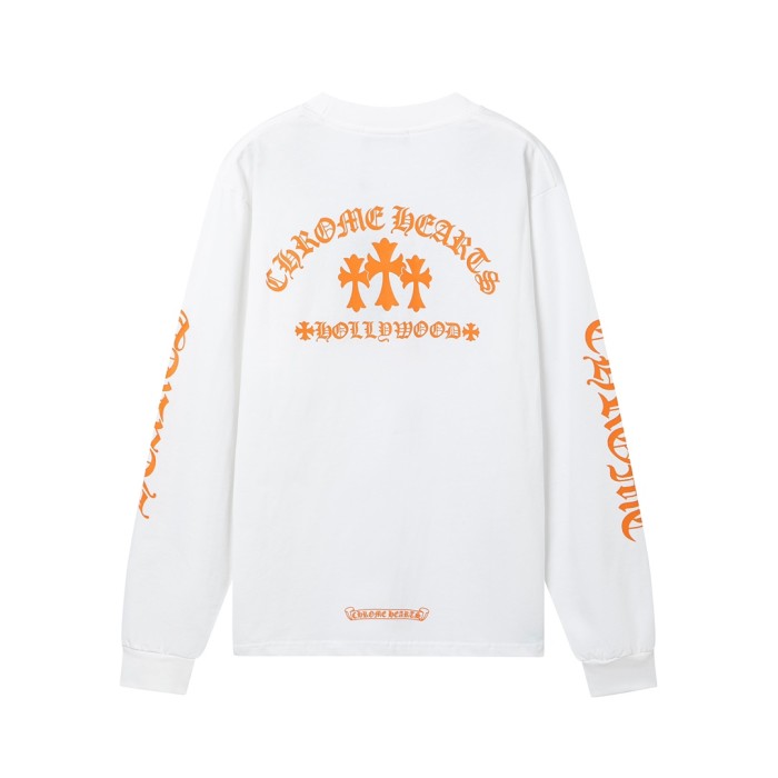 超奇跡の入荷☆ クロムハーツ コピー 丸首プリント長袖Tシャツ