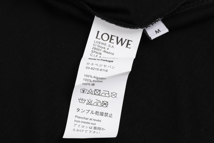 【限定】 ロエベ 激安偽物 ピンク蛍光刺繍ラウンドネックパーカー