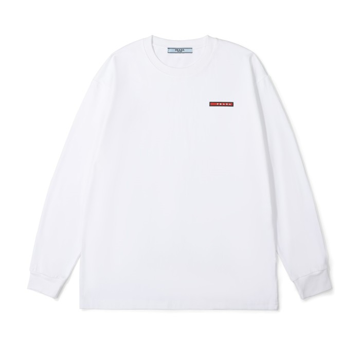 稀少 プラダ 激安偽物 スキンスタンダードコットン長袖Tシャツ