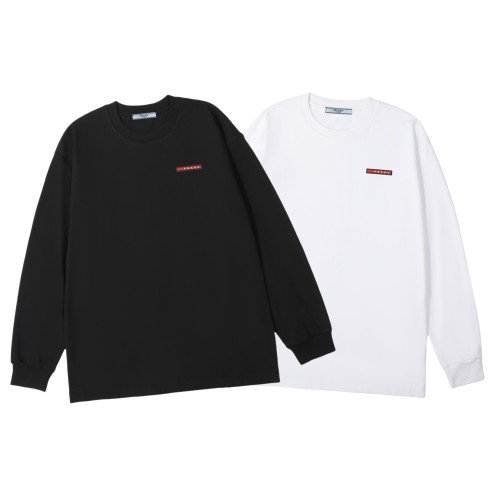 稀少 プラダ 激安偽物 スキンスタンダードコットン長袖Tシャツ