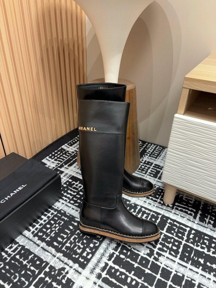使い勝手良し シャネル コピーおすすめ アルファベットバックルインソールブーツ/ブーツ