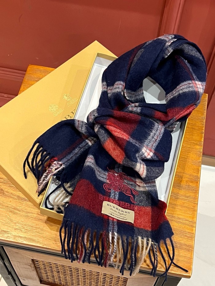 【限定】バーバリー スーパーコピー 定番カシミアチェックマフラー