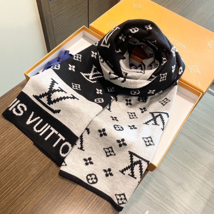 超話題! ルイヴィトン コピーおすすめ ハイエンドカシミヤニットマフラー