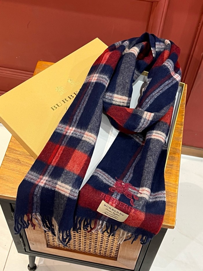 【限定】バーバリー スーパーコピー 定番カシミアチェックマフラー