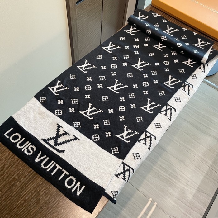 超話題! ルイヴィトン コピーおすすめ ハイエンドカシミヤニットマフラー