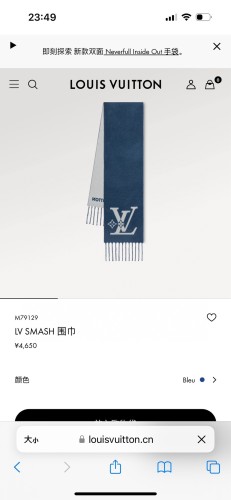 ★超人気 ルイヴィトン n級品 両面マフラー