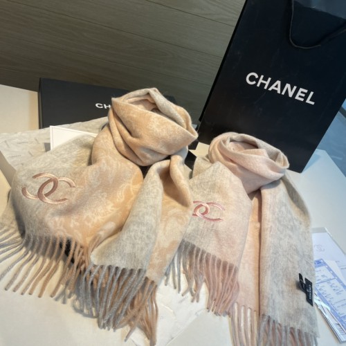 追跡付 シャネル コピーおすすめ カシミヤの水波紋の小さなマフラー