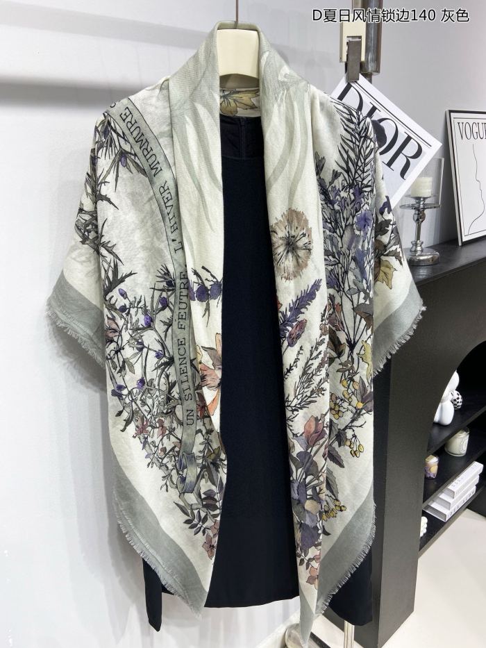 大人気 ディオール 激安通販 カシミヤのシュシュスカーフ