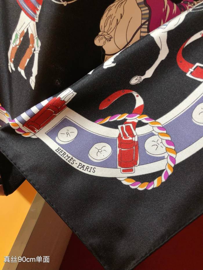 追跡付 エルメス 激安通販 90 cmシルクスカーフ