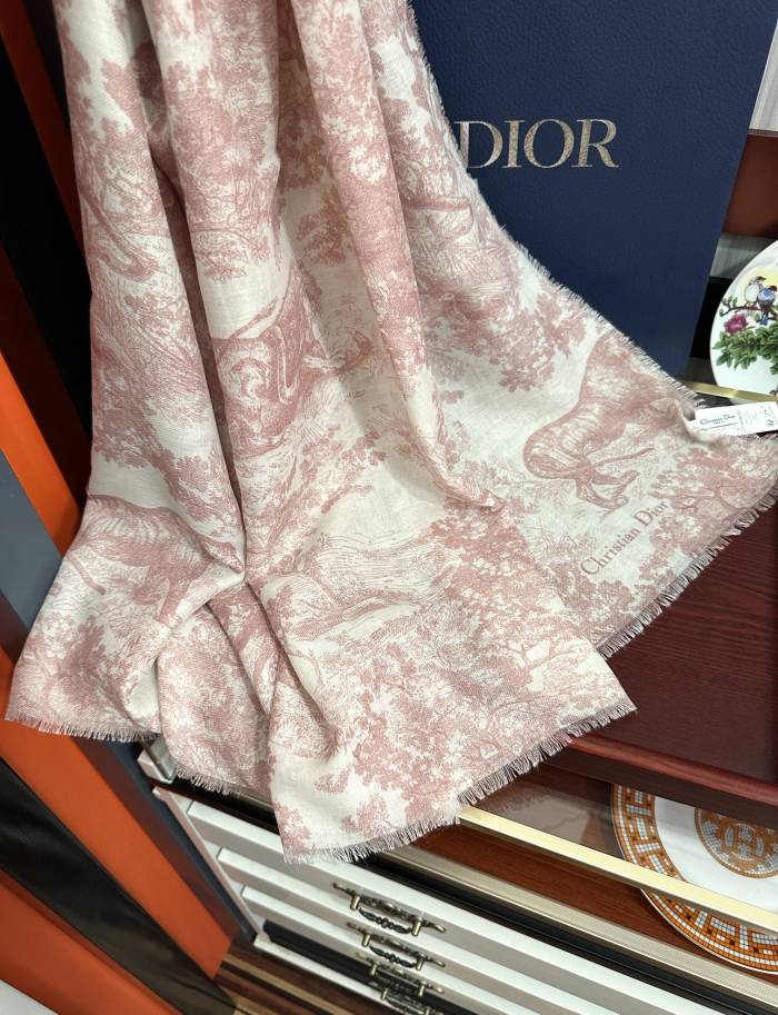 超奇跡の入荷☆ ディオール 偽物通販 伊如動物ジャングルシルクカシミヤマフラー
