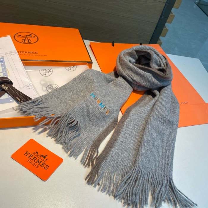 超話題! エルメス n級品 ハイエンドカシミヤニットマフラー