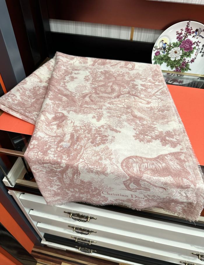 超奇跡の入荷☆ ディオール 偽物通販 伊如動物ジャングルシルクカシミヤマフラー