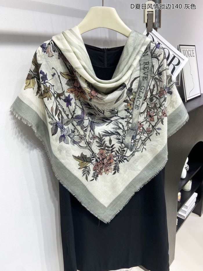 大人気 ディオール 激安通販 カシミヤのシュシュスカーフ
