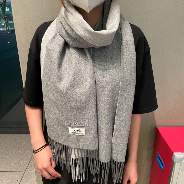 ★超人気 エルメス 偽物通販カシミヤマフラー