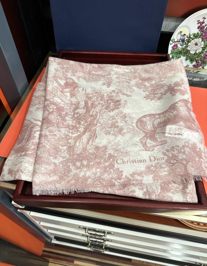 超奇跡の入荷☆ ディオール 偽物通販 伊如動物ジャングルシルクカシミヤマフラー