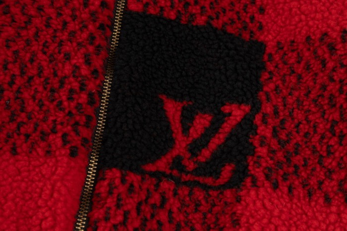 追跡付 ルイヴィトン 激安偽物 LV 24 FW秋冬新作モコモコ長袖スタンドカラーコート