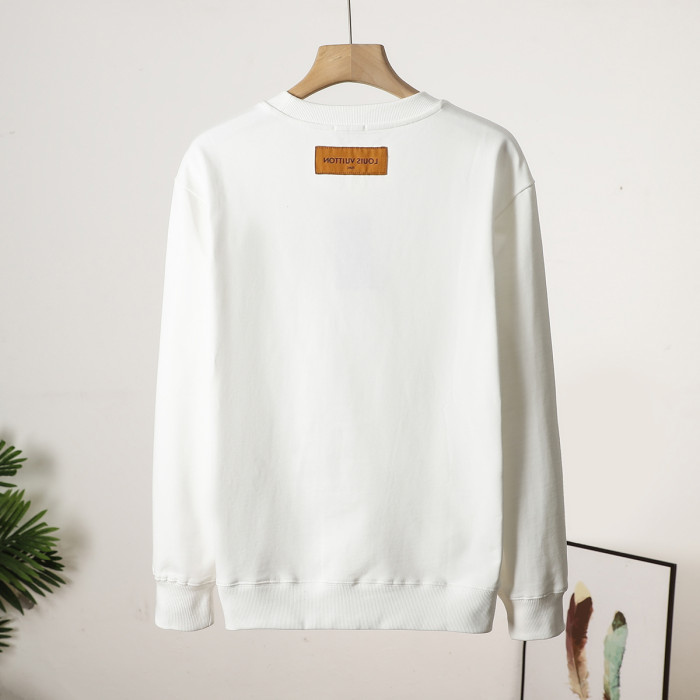 日本未入荷 ルイヴィトン n級品 2024 ssLV秋冬の新アシンメトリー刺繍丸首衛衣2色