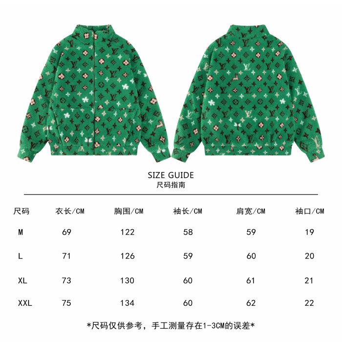 超奇跡の入荷☆ ルイヴィトン 偽物通販 LV 24 FWスタンドカラーモケットジャカードファスナーコート