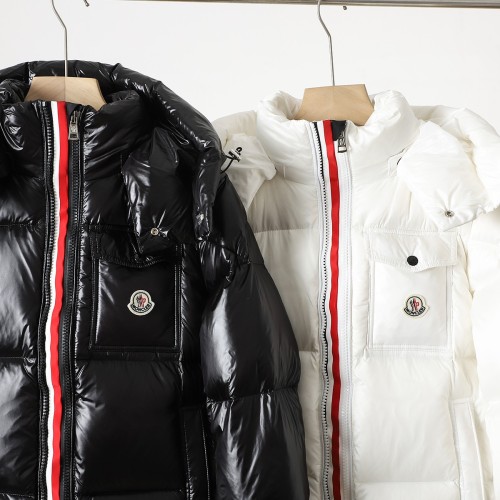 累積売上総額第１位！モンクレール 偽物通販 Moncler2色リボンカラーショートダウンジャケット