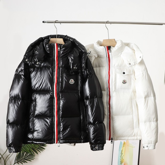 累積売上総額第１位！モンクレール 偽物通販 Moncler2色リボンカラーショートダウンジャケット