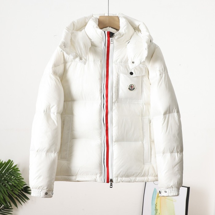 累積売上総額第１位！モンクレール 偽物通販 Moncler2色リボンカラーショートダウンジャケット