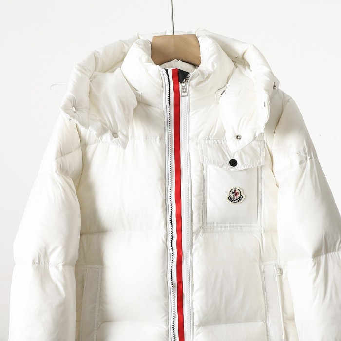 累積売上総額第１位！モンクレール 偽物通販 Moncler2色リボンカラーショートダウンジャケット