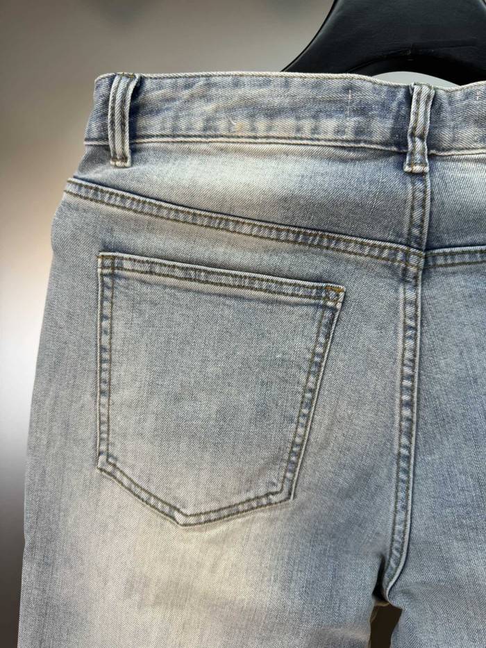 超話題! バーバリー コピーおすすめアルファベット袋刺繍コーナーは同時に新品重工業水洗ジーンズ