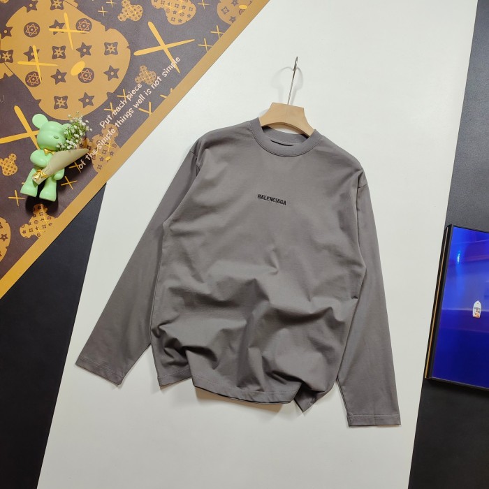 新作 バレンシアガ n級品 2024 SS前後クラシックアルファベット刺繍長袖Tシャツ3色