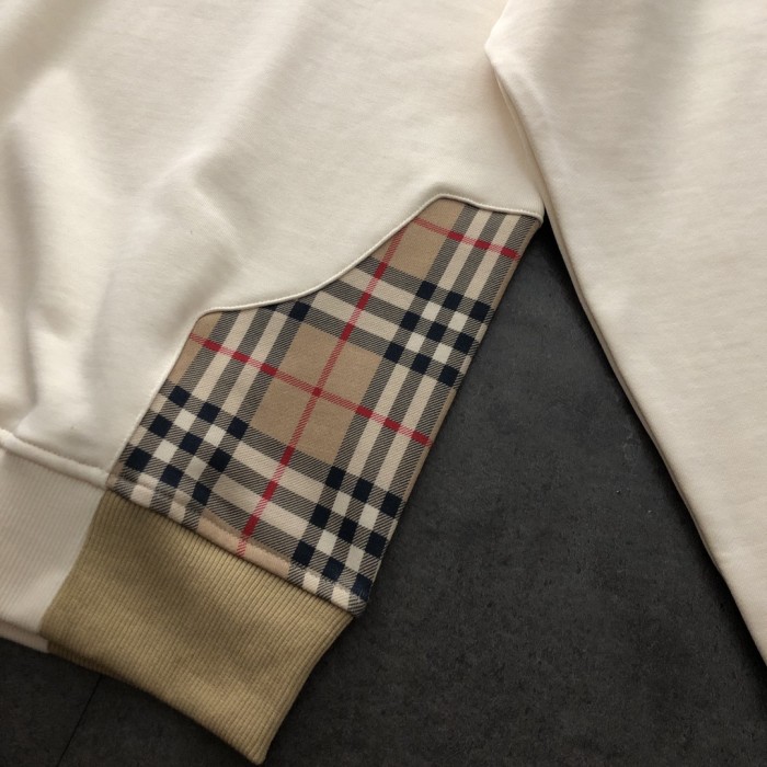 ★超人気 バーバリー 激安通販 2024新型馬術刺繍接合衛衣