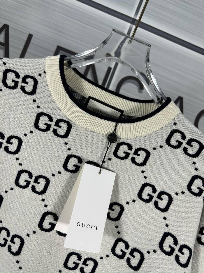 ★超人気 グッチ n級品 ロゴニット長袖セーター