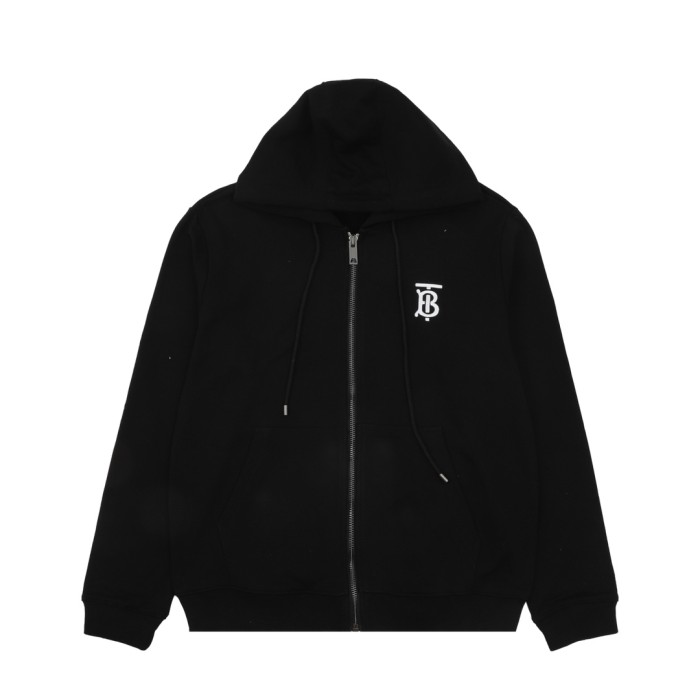 稀少 バーバリー コピー 胸元ロゴキャップファスナーフードパーカー