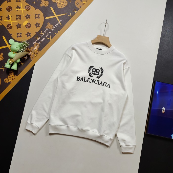 使い勝手良し バレンシアガ コピーおすすめ 2024 SSクラシック麦の穂プリントの丸首衛衣2色