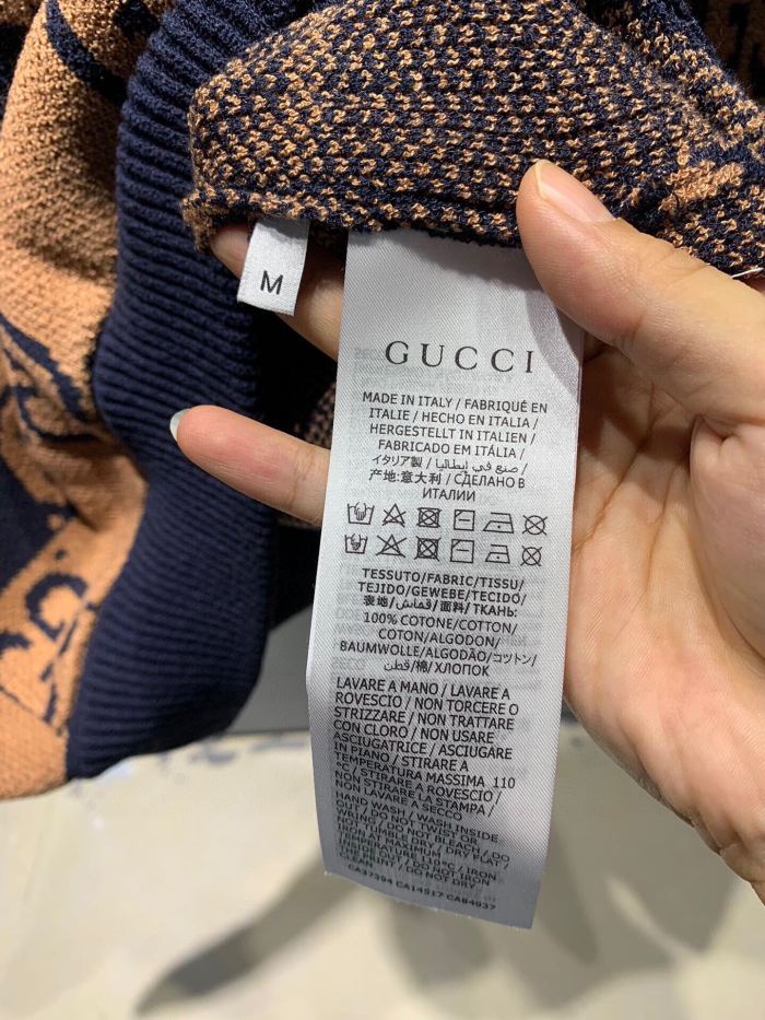 累積売上総額第１位！グッチ 偽物通販 ジャカード連帽ニットセーター
