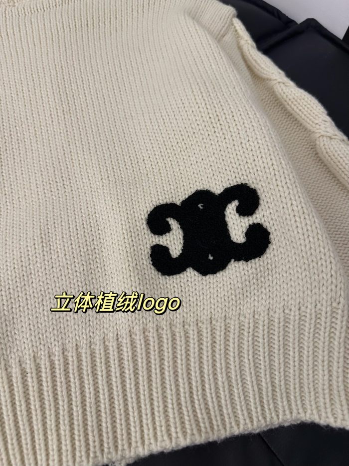 稀少 セリーヌ スーパーコピー 胸に刺繍を施した背中のフロックジップコート