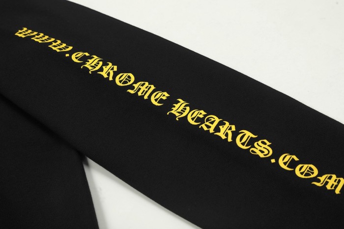高品質 クロムハーツ 激安通販 ドクロ刺繍プリント重工連帽カーディガン衛衣