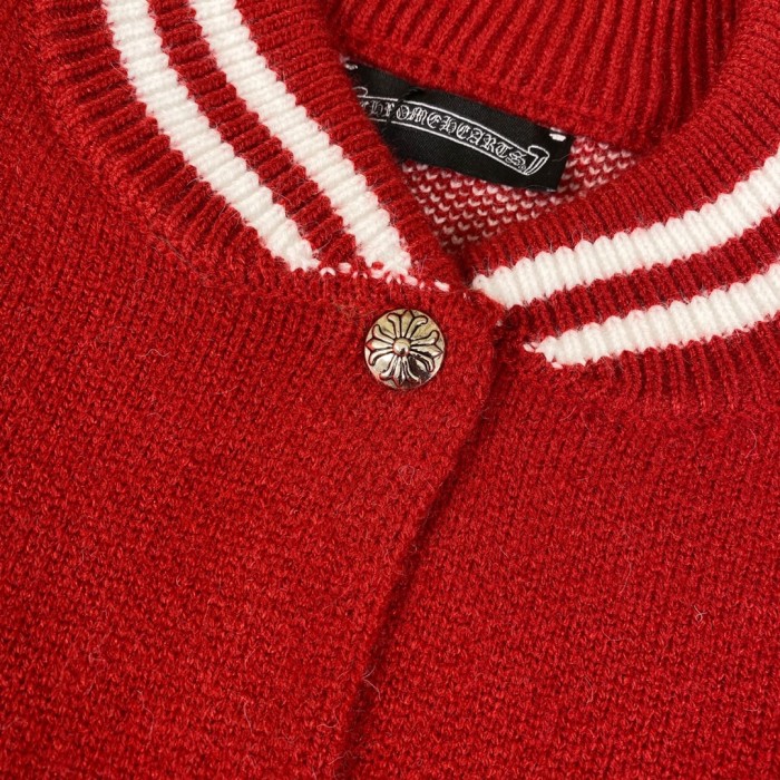 日本未入荷 クロムハーツ 激安偽物 刺繍アルファベットパッチワークセーターコートベースボールコート