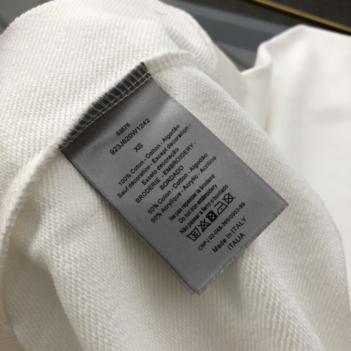 ★超人気 ディオール コピーおすすめ 2024新重工刺繍ロゴ丸首衛衣