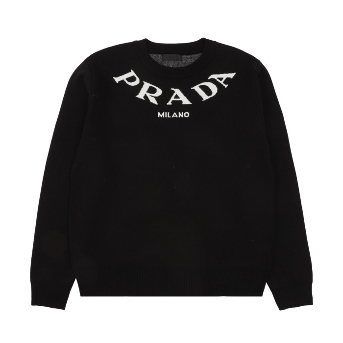 超奇跡の入荷☆ プラダ 偽物通販 アルファベットLOGOニットクルーネックセーター