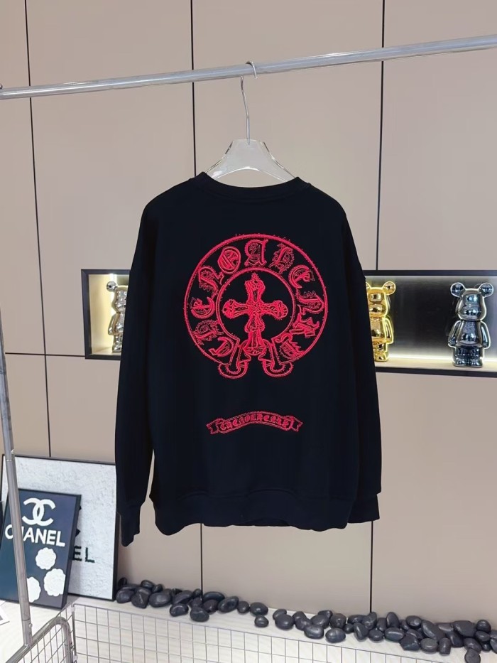 高品質 クロムハーツ 偽物通販 重工業コンパス刺繍衛衣2色