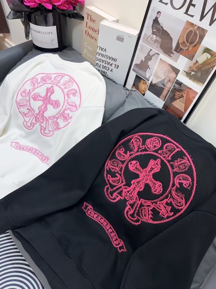 高品質 クロムハーツ 偽物通販 重工業コンパス刺繍衛衣2色