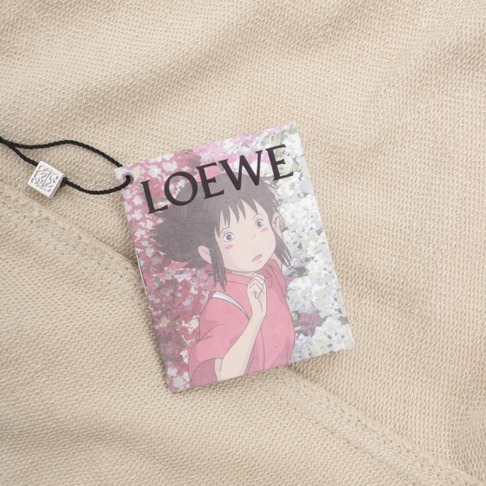入手困難 ロエベ 激安通販 バックポケットのインパクトカラーロゴ刺繍コットンカジュアルパンツ
