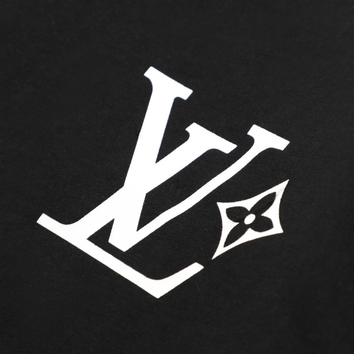 ★超人気 ルイヴィトン 激安通販 25 ss前後プリントカジュアル半袖Tシャツ