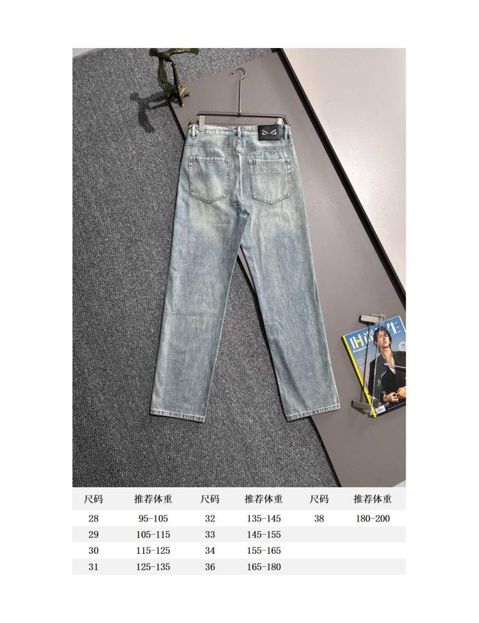 【限定】 フェンディ n級品 2025シーズンフィットジーンズロングパンツ