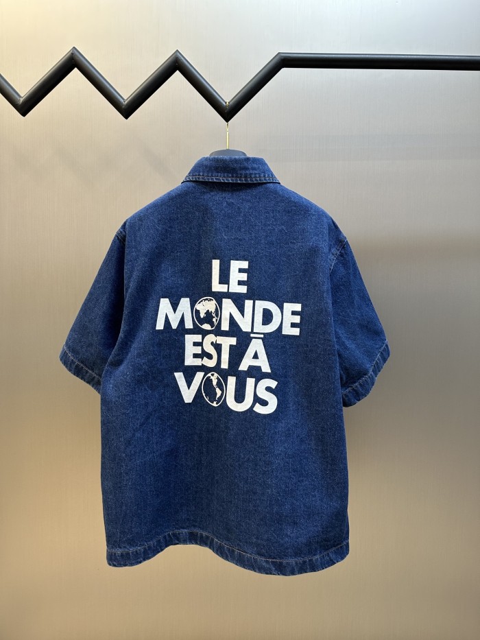 累積売上総額第１位！ ルイヴィトン n級品 25ssLvタンニン半袖シャツ従業員服