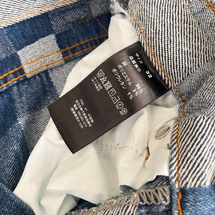 新作 ルイヴィトン コピー Louis Vuitton 25 Fw Lvモザイクデニムパンツ