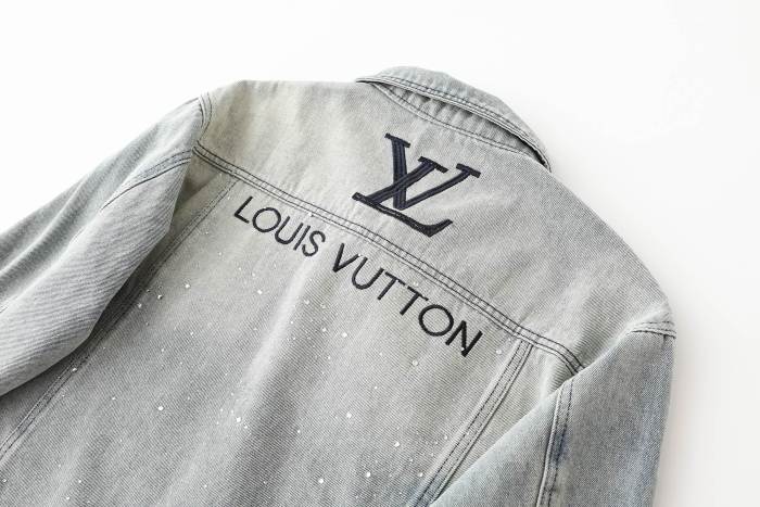 大人気 ルイヴィトン スーパーコピー  LV 25ss刺繍満天星ドリルデニムジャケット